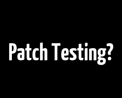 Patch Testing?