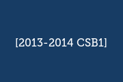 2013-2014 CSB1