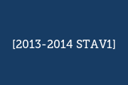 2013-2014 STAV1