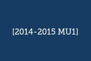 2014-2015 MU1