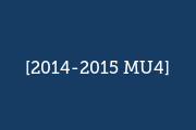 2014-2015 MU4