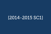2014-2015 SC1