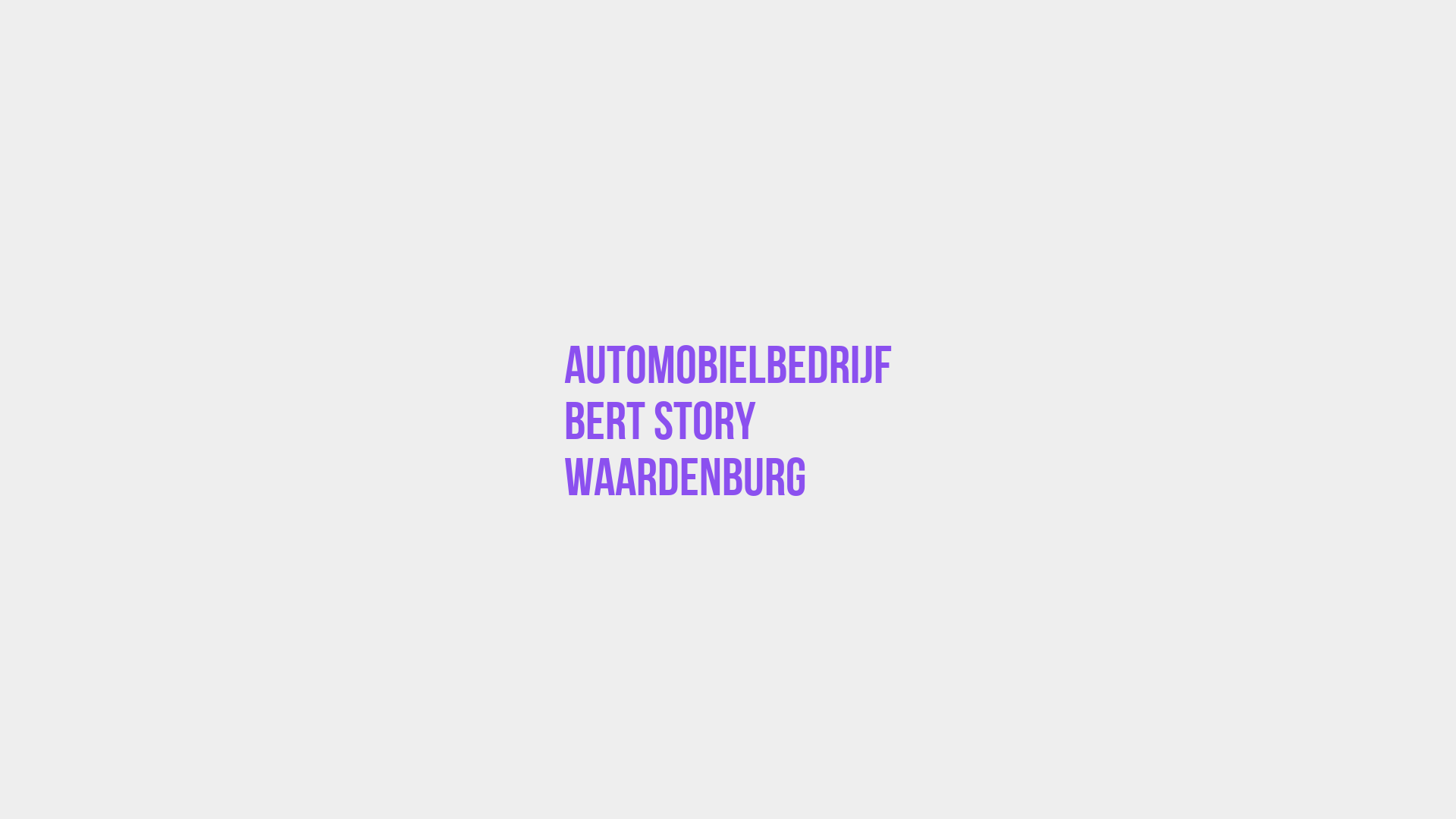 Placeholder image voor Automobielbedrijf Bert Story Waardenburg