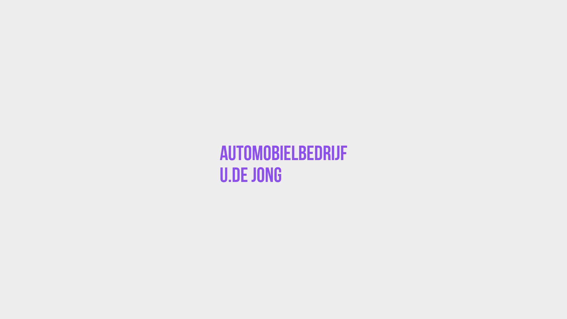 Placeholder image voor Automobielbedrijf U.De Jong
