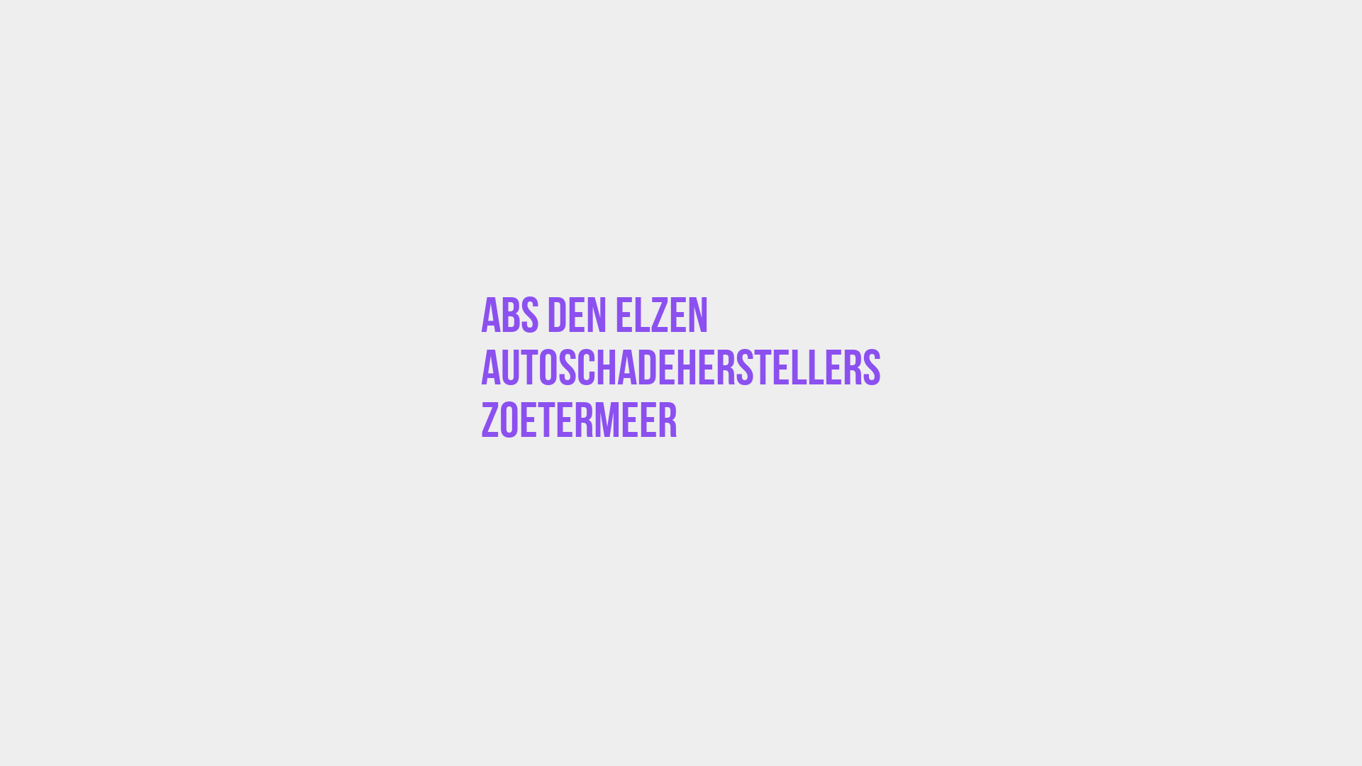 Placeholder image voor ABS Den Elzen Autoschadeherstellers Zoetermeer