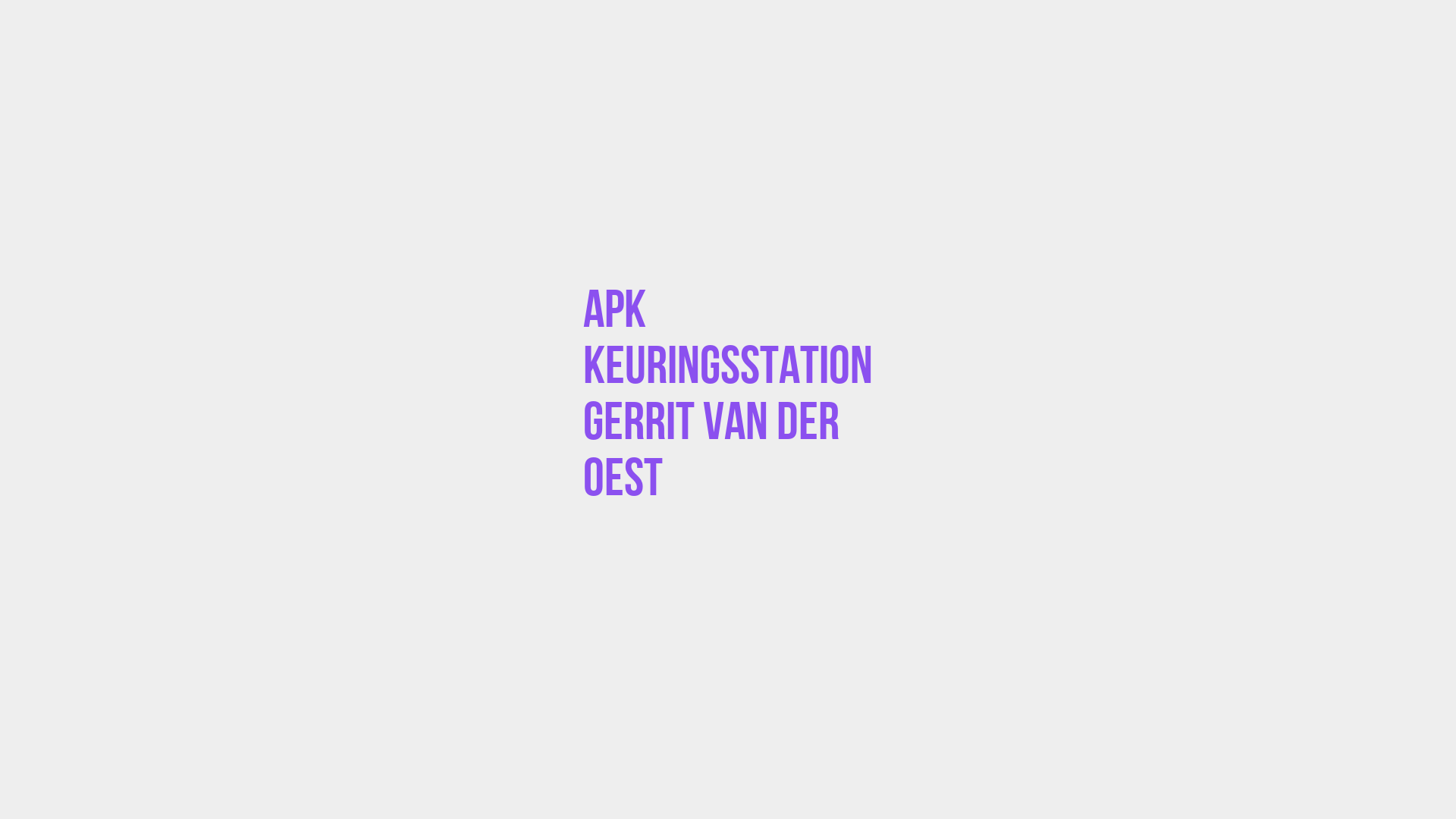 Placeholder image voor Apk Keuringsstation Gerrit Van Der Oest