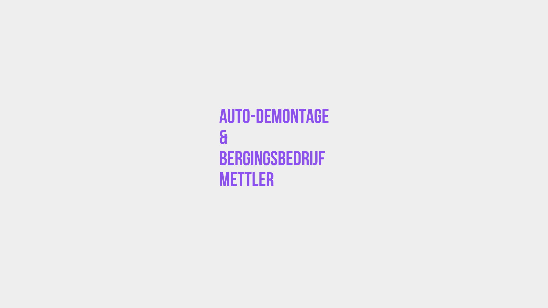 Placeholder image voor Auto-Demontage & Bergingsbedrijf Mettler