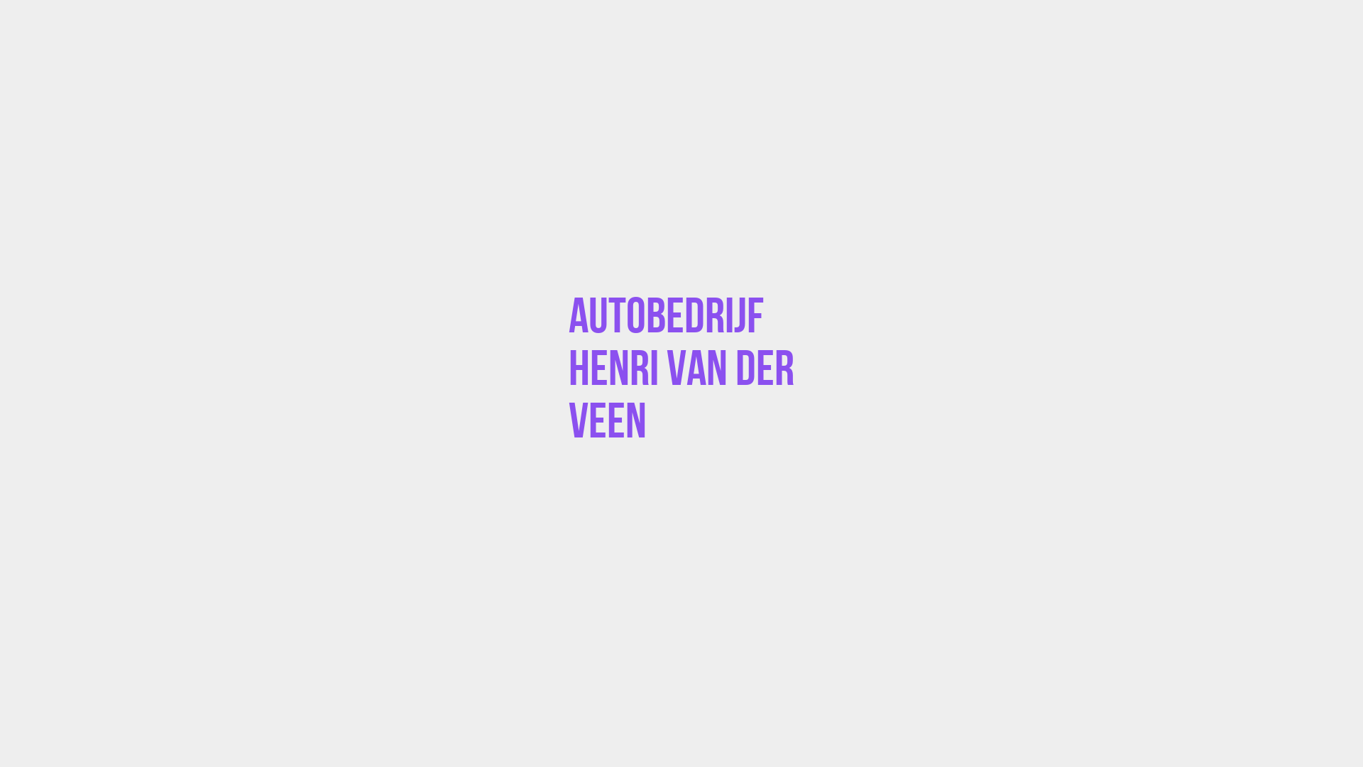 Placeholder image voor Autobedrijf Henri van der Veen