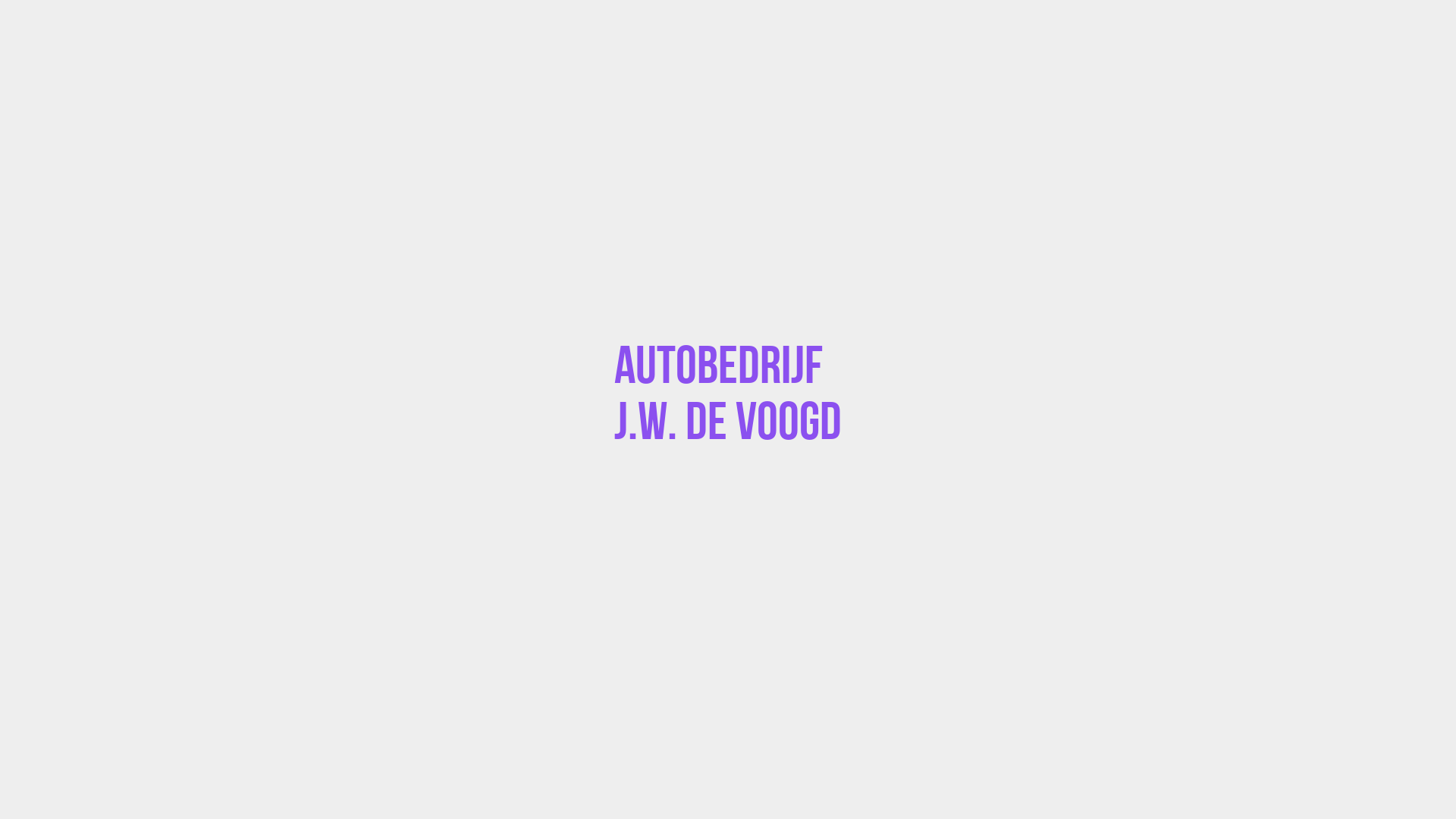 Placeholder image voor Autobedrijf J.W. de Voogd