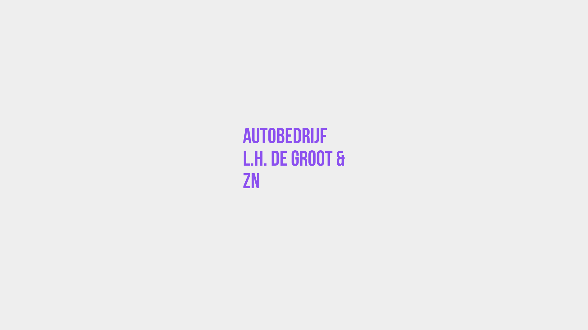 Placeholder image voor Autobedrijf L.H. de Groot & Zn