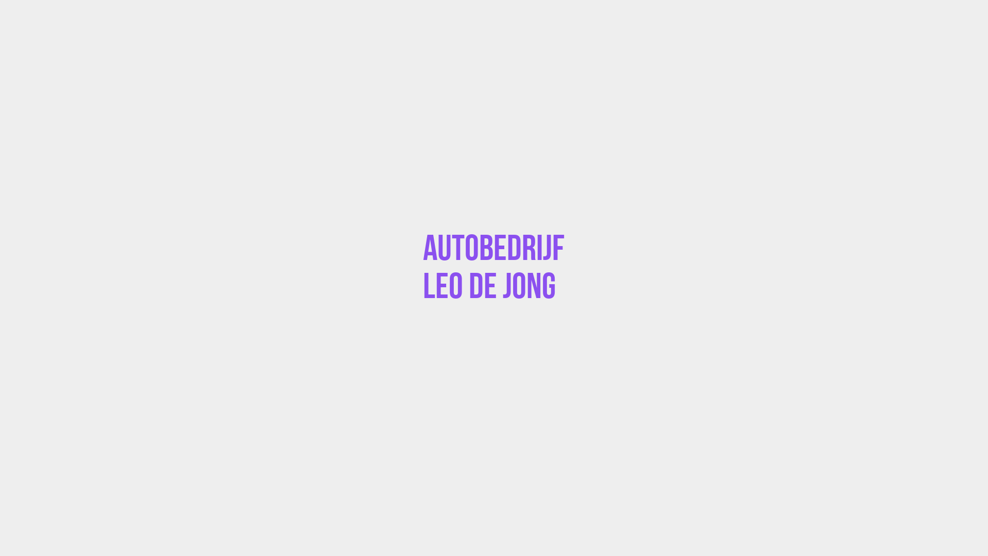 Placeholder image voor Autobedrijf  Leo de Jong