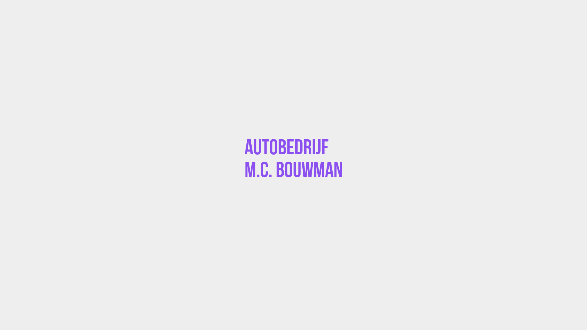 Placeholder image voor Autobedrijf M.C. Bouwman