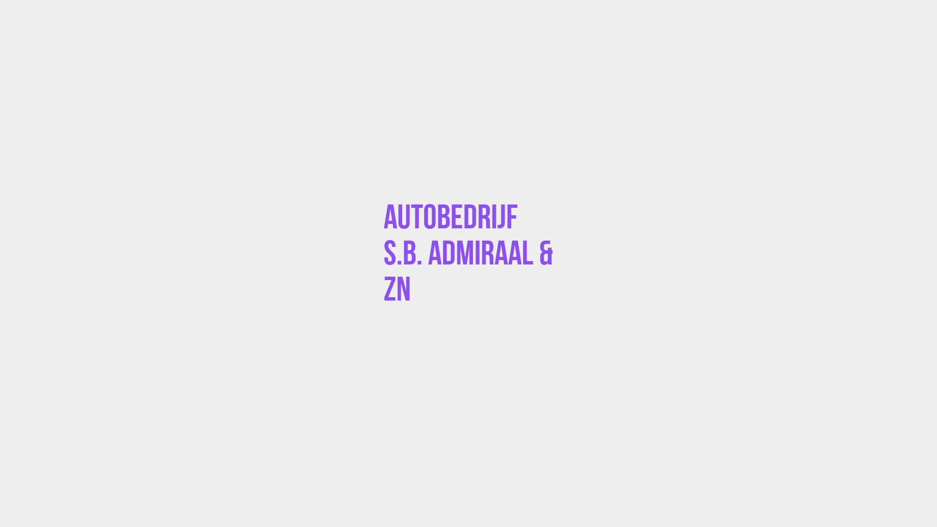 Placeholder image voor Autobedrijf S.B. Admiraal & Zn