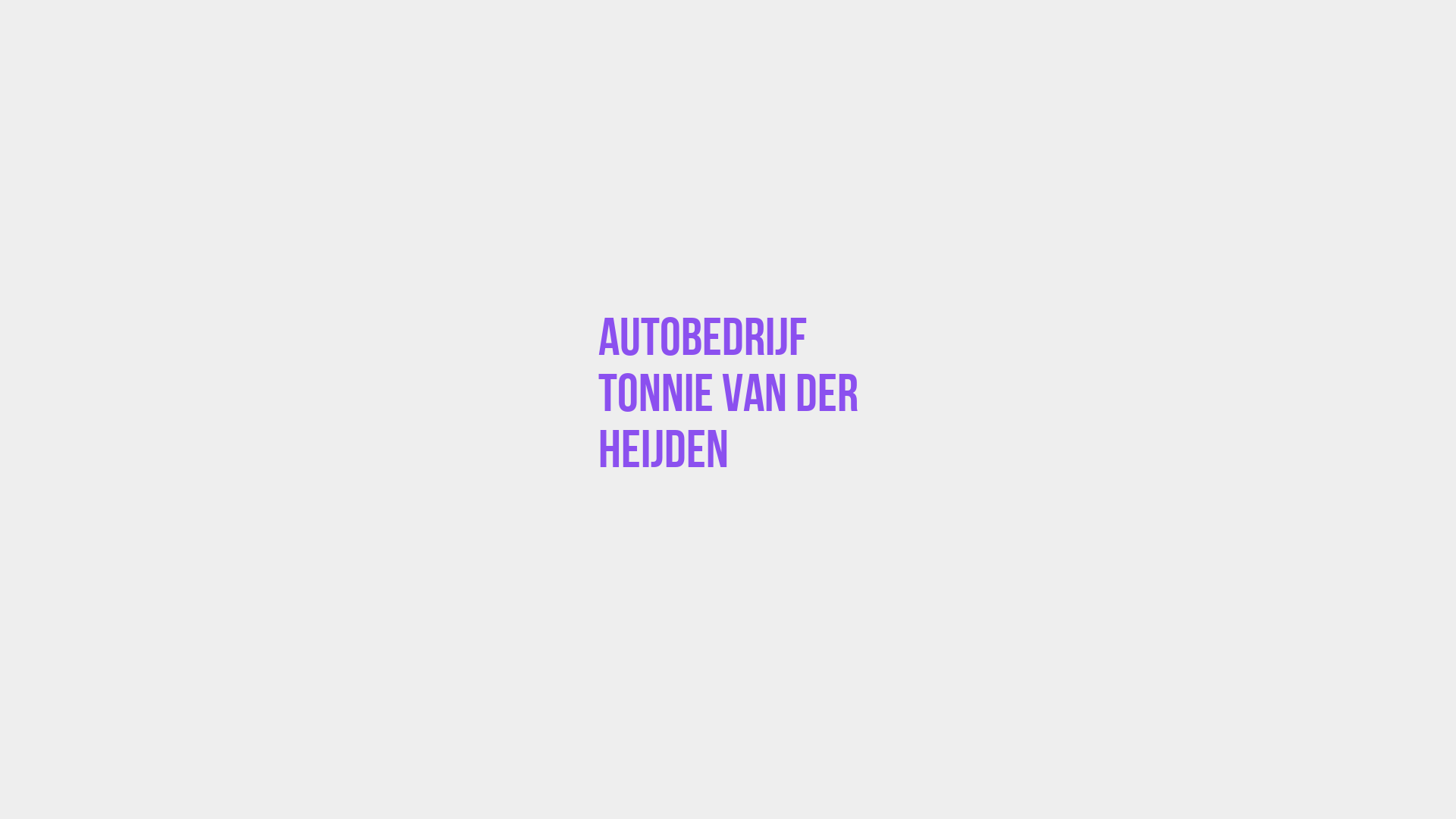 Placeholder image voor Autobedrijf Tonnie van der Heijden