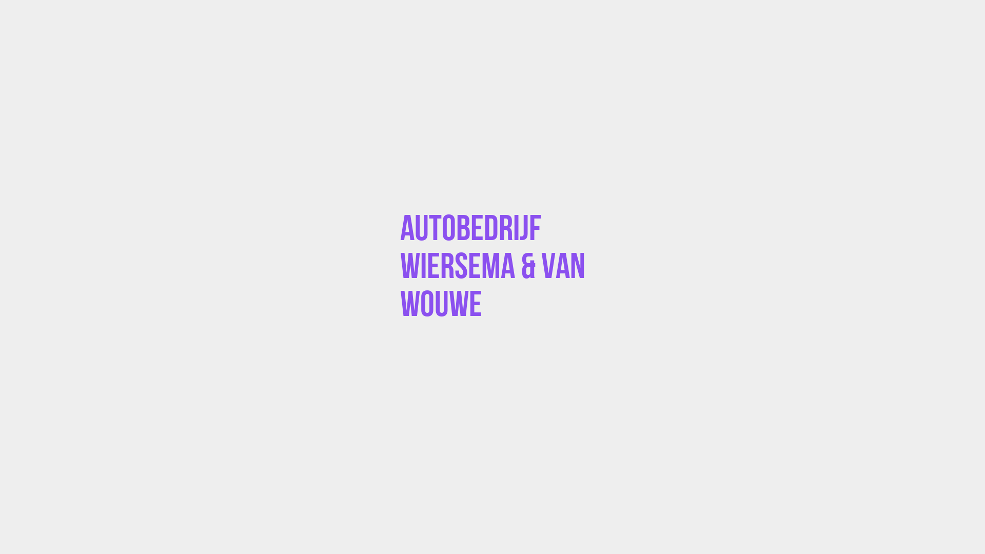 Placeholder image voor Autobedrijf Wiersema & van Wouwe