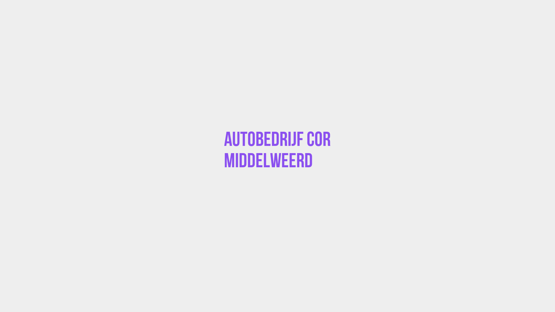 Placeholder image voor Autobedrijf Cor Middelweerd
