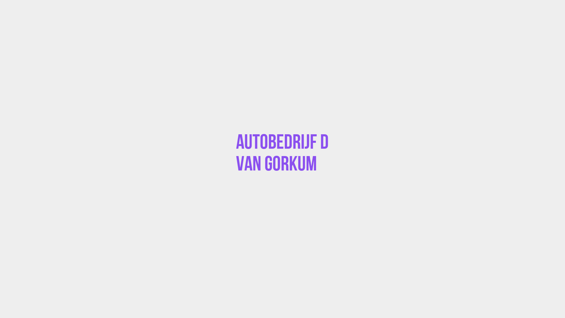 Placeholder image voor Autobedrijf D Van Gorkum