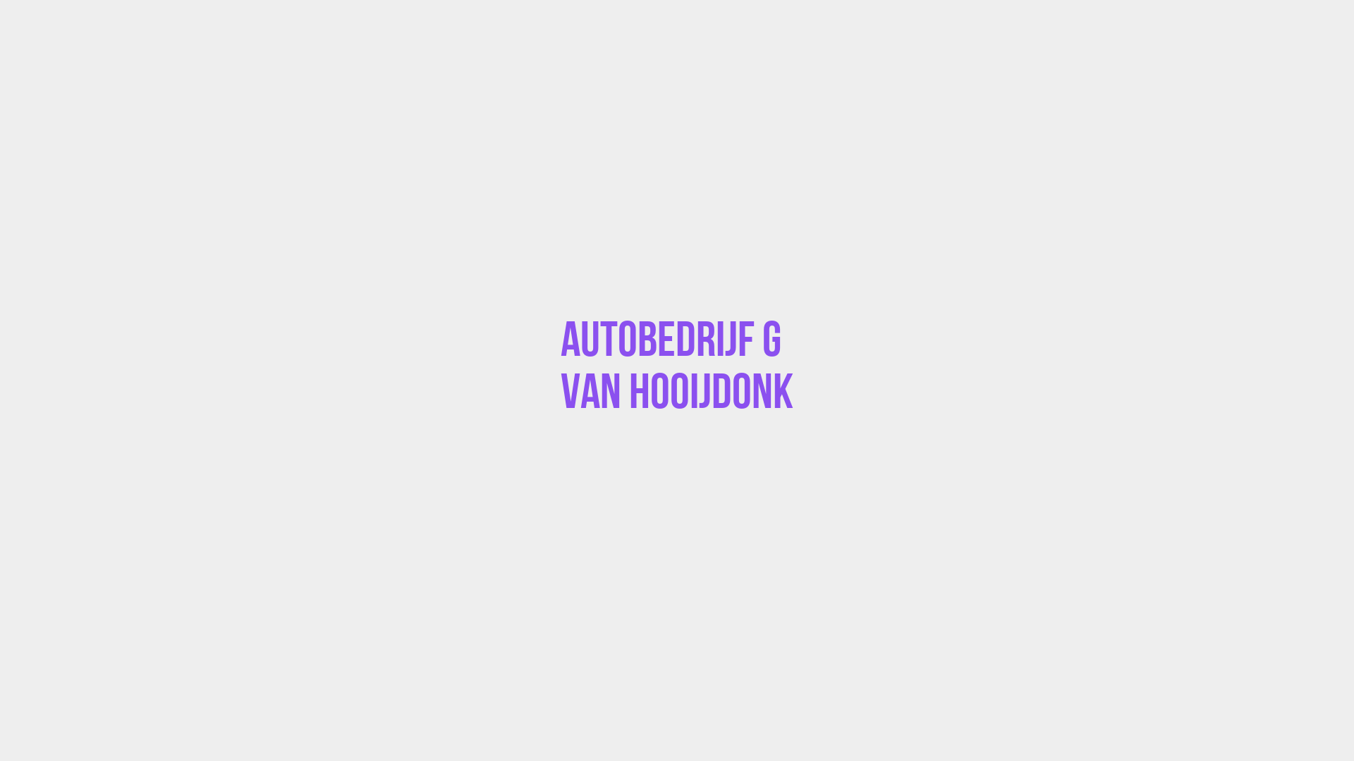 Placeholder image voor Autobedrijf G Van Hooijdonk