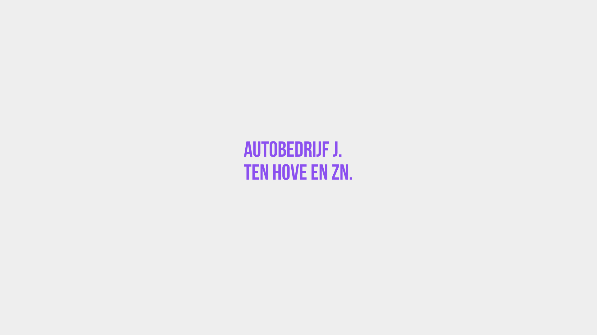 Placeholder image voor Autobedrijf J. ten Hove en Zn.