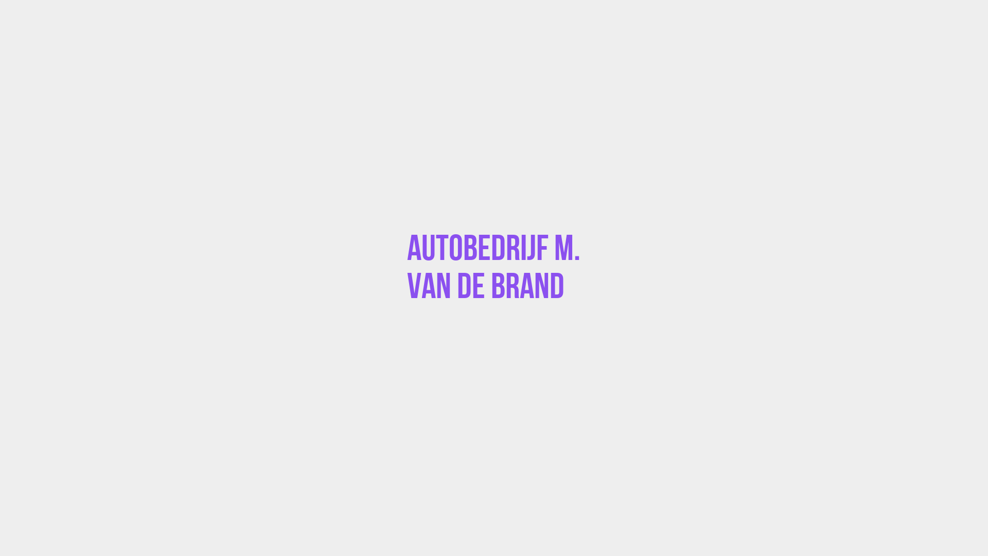 Placeholder image voor Autobedrijf M. van de Brand
