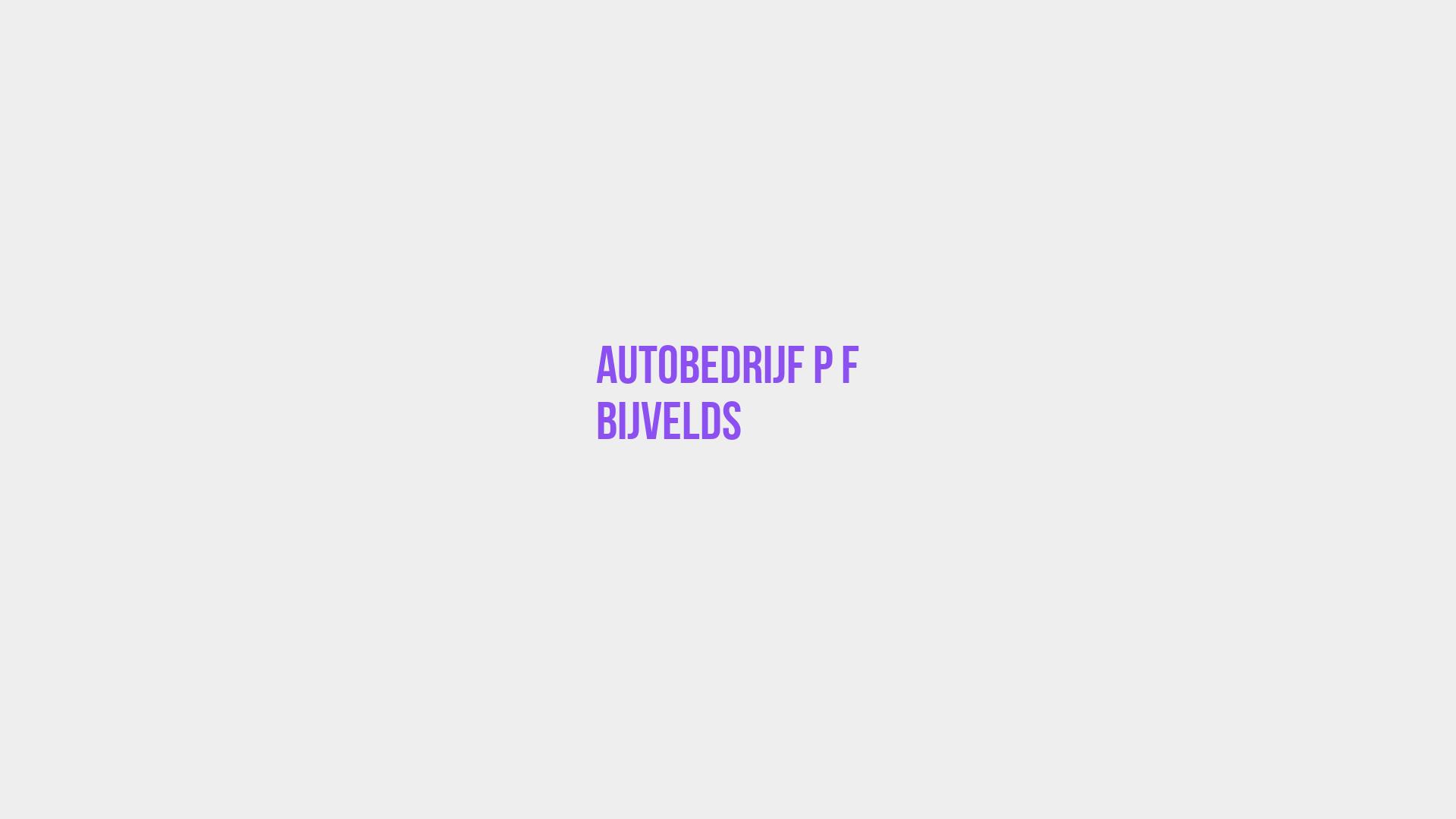 Placeholder image voor Autobedrijf P F Bijvelds