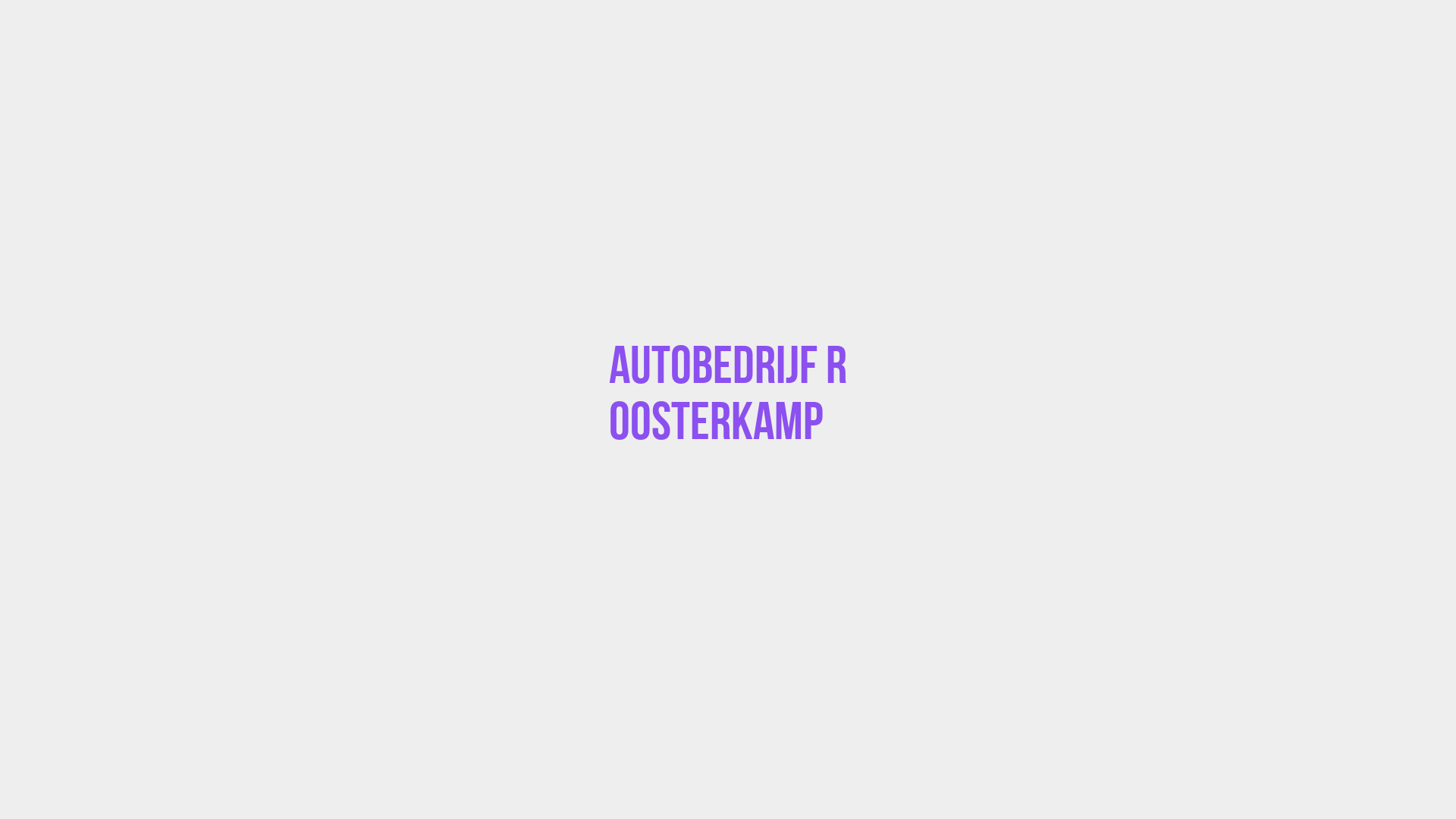 Placeholder image voor Autobedrijf R Oosterkamp