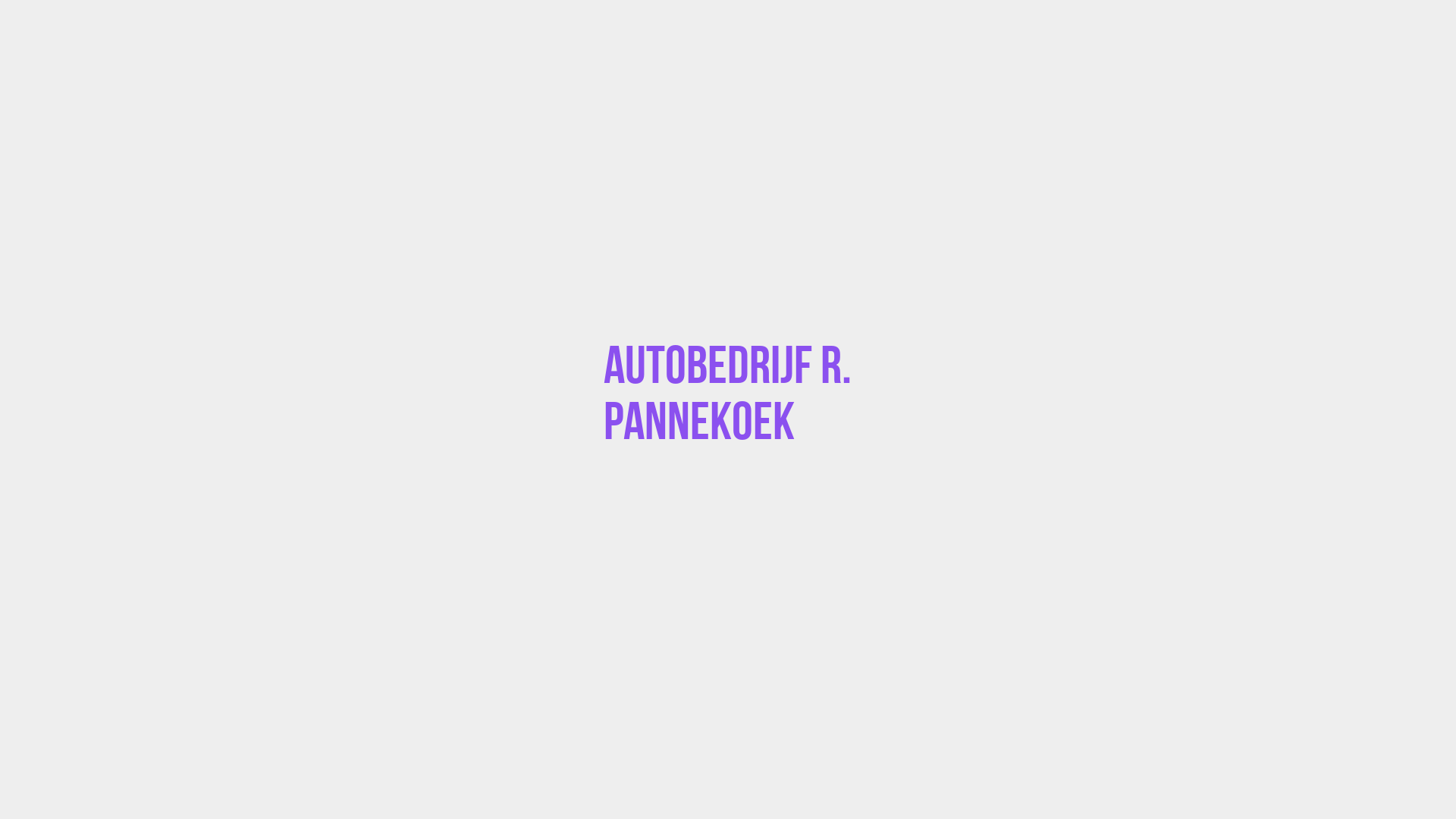 Placeholder image voor Autobedrijf R. Pannekoek