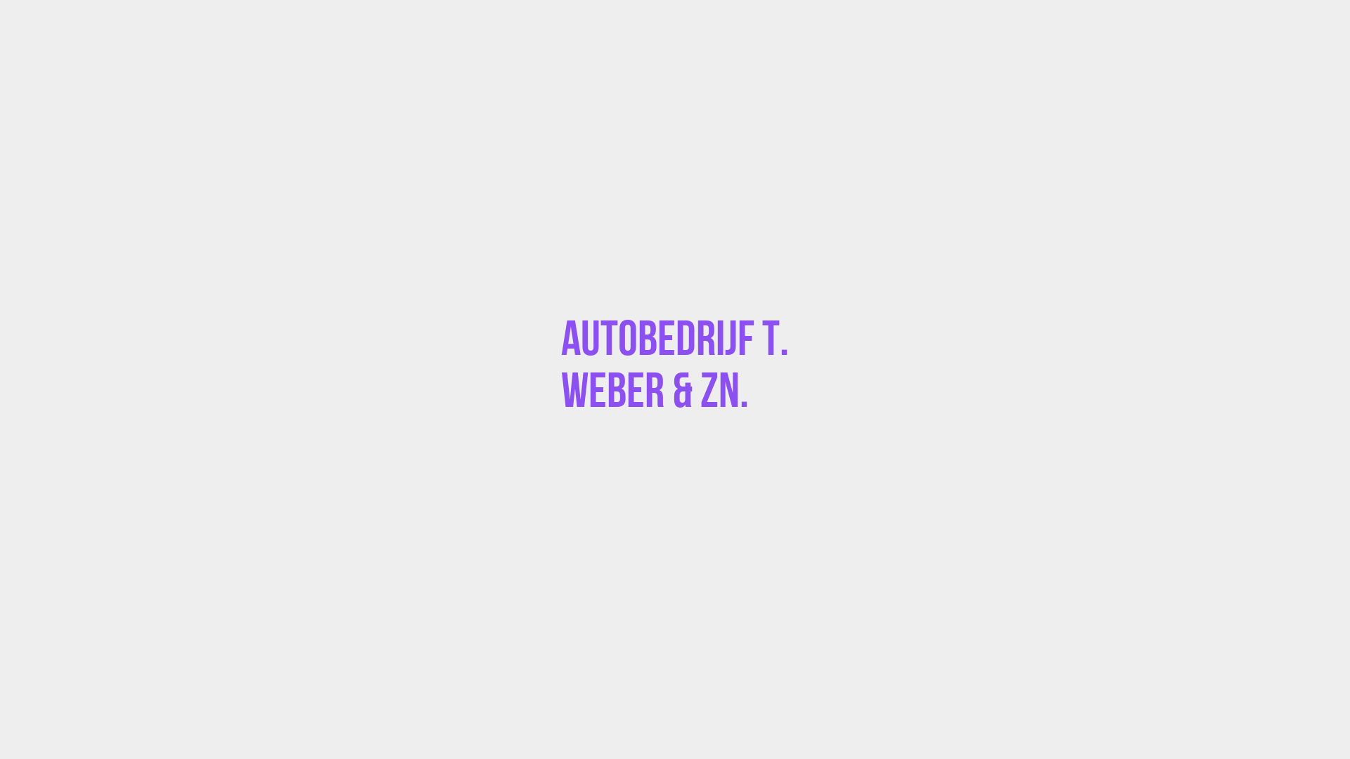 Placeholder image voor Autobedrijf T. Weber & Zn.