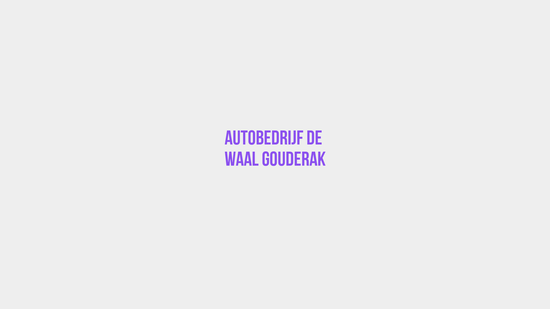 Placeholder image voor Autobedrijf de Waal Gouderak