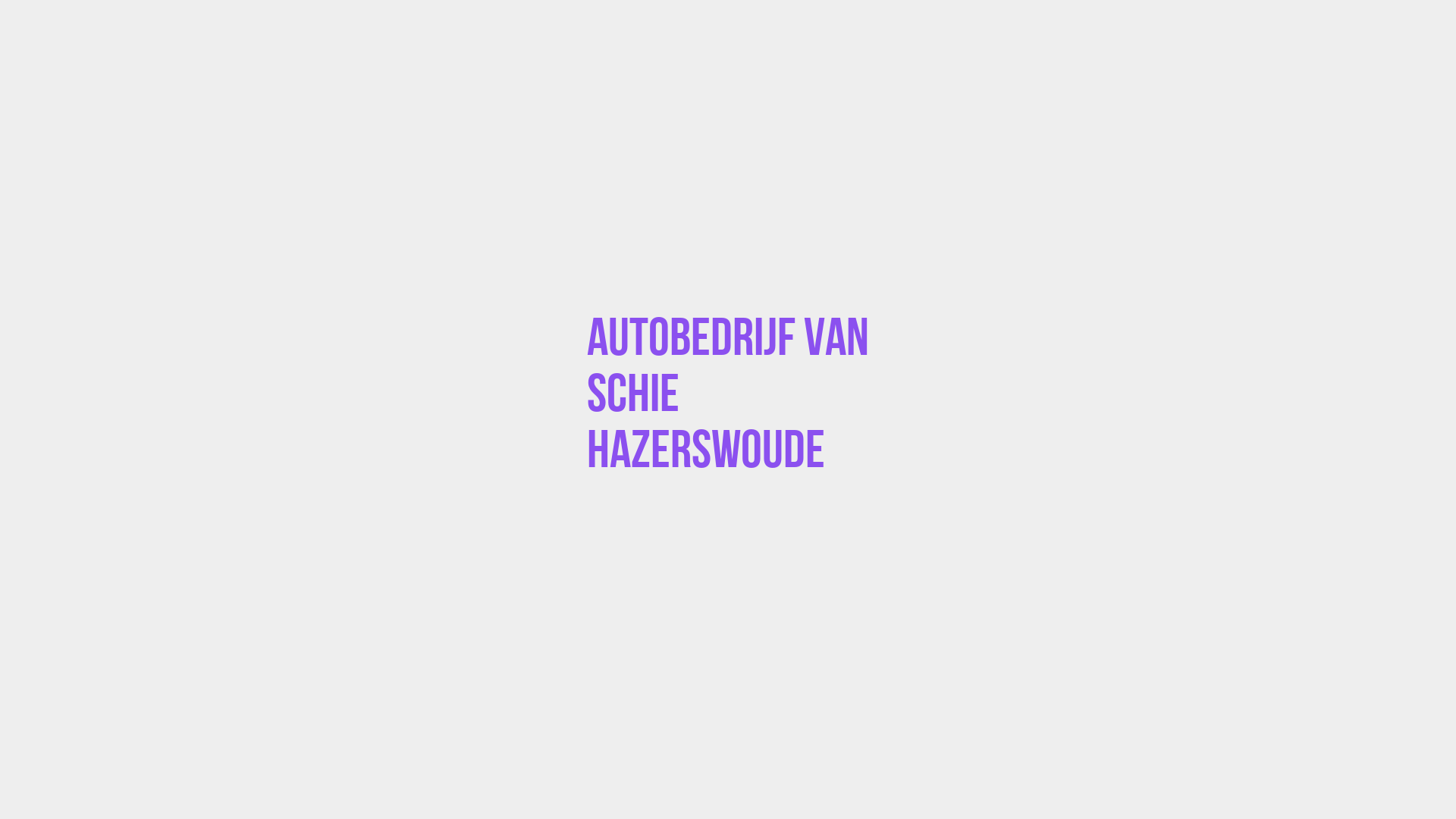 Placeholder image voor Autobedrijf van Schie Hazerswoude