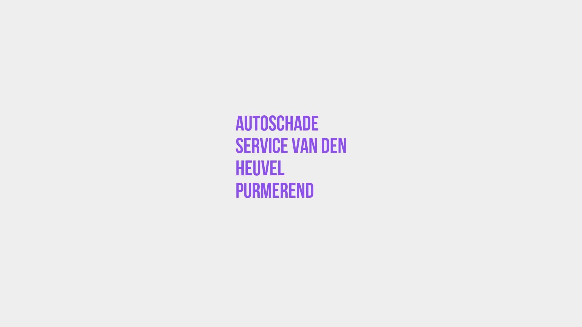 Placeholder image voor Autoschade service van den Heuvel Purmerend