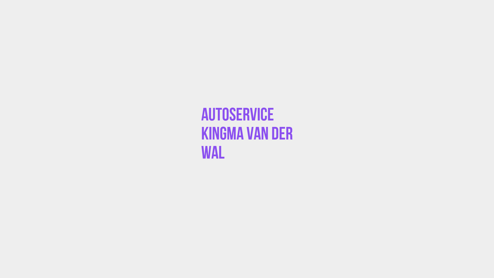 Placeholder image voor Autoservice Kingma van der Wal