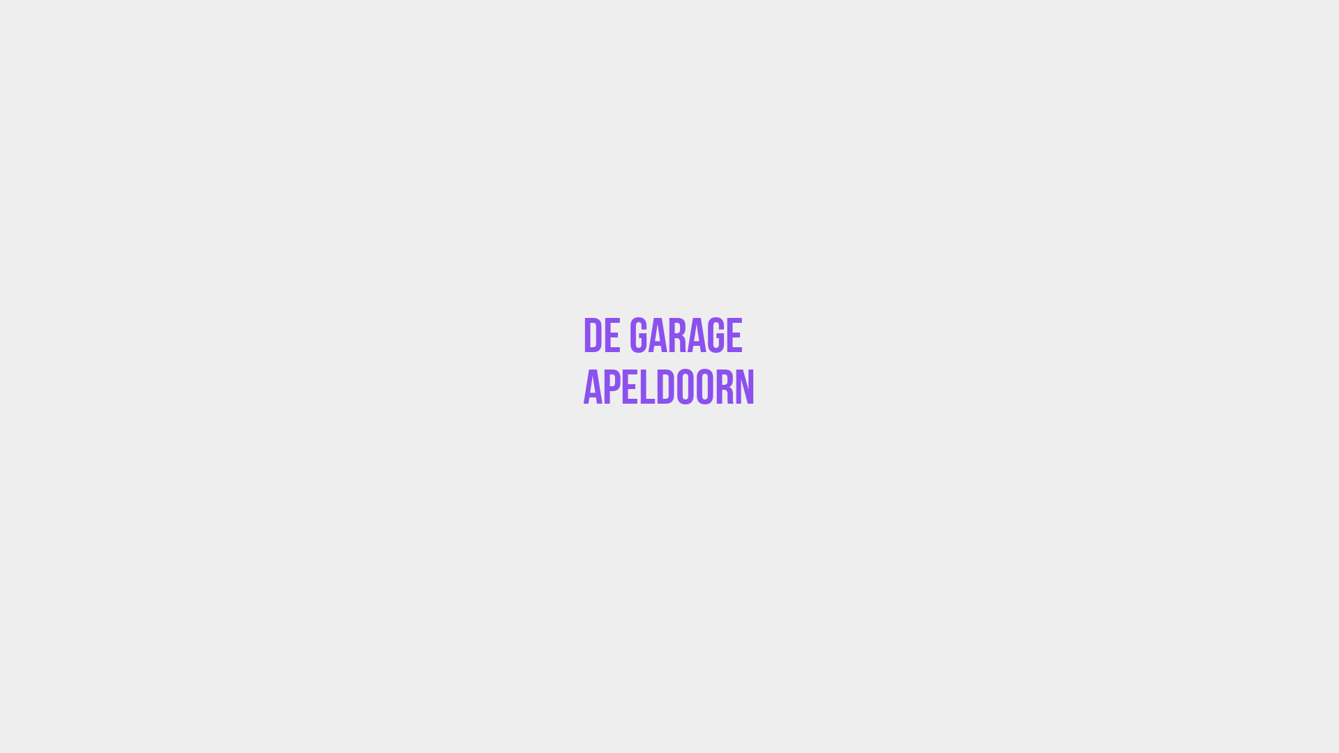Placeholder image voor De Garage Apeldoorn