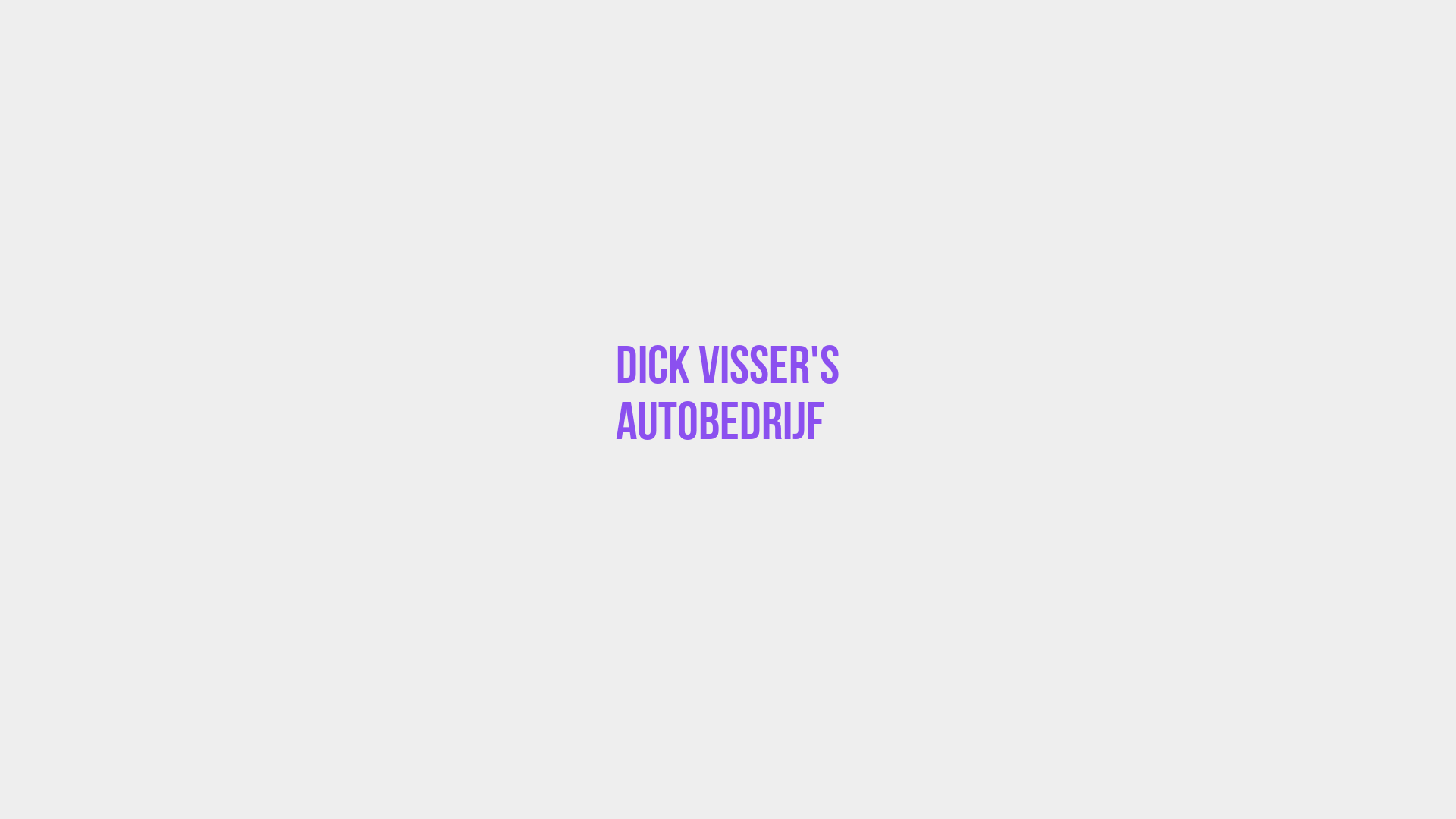 Placeholder image voor Dick Visser's Autobedrijf