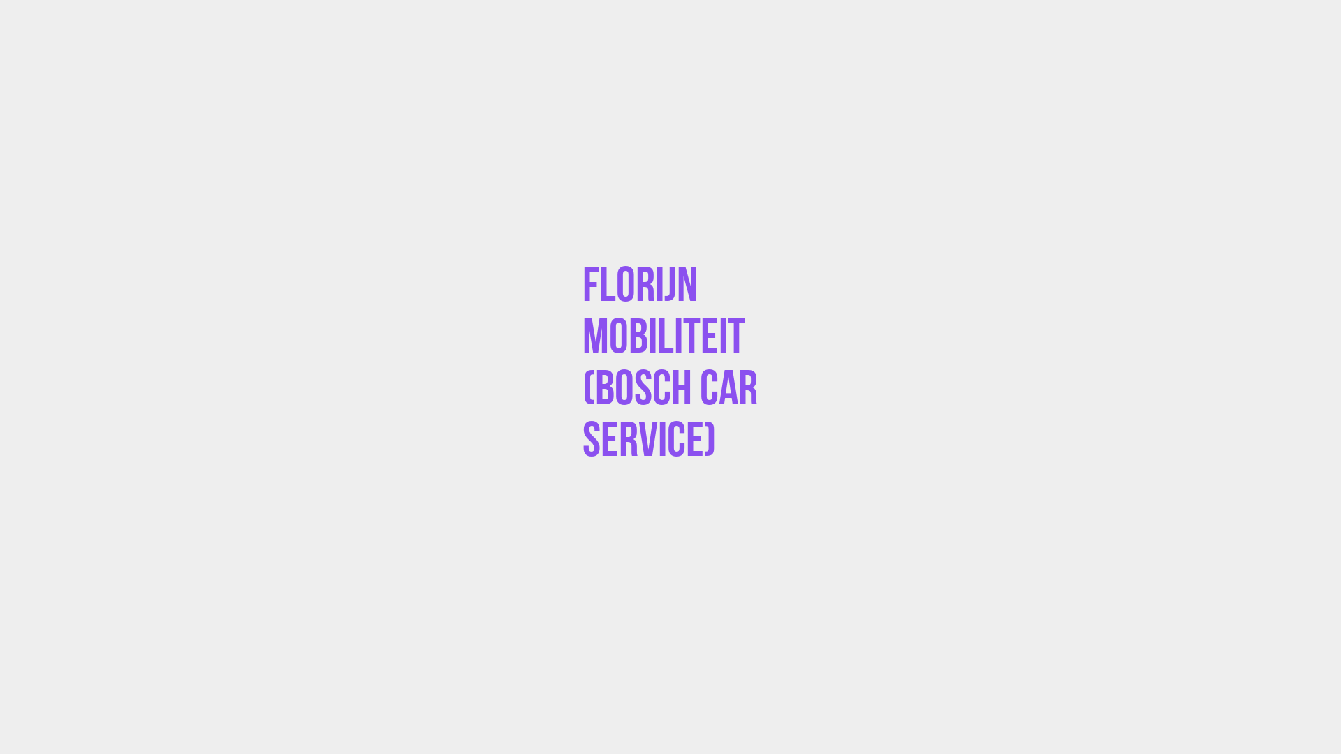 Placeholder image voor Florijn Mobiliteit  (Bosch Car Service)