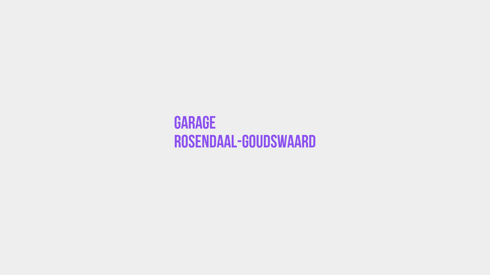 Placeholder image voor Garage Rosendaal-Goudswaard