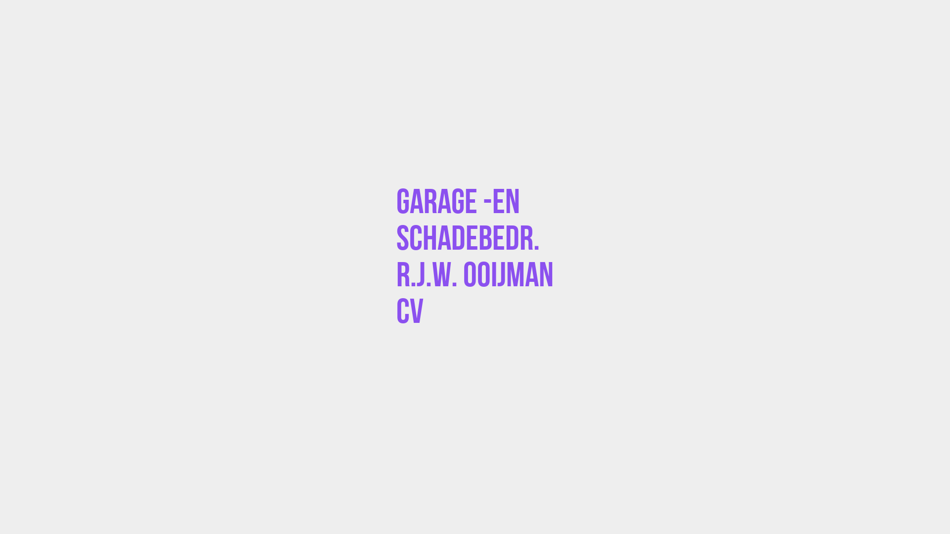 Placeholder image voor Garage -en Schadebedr. R.J.W. Ooijman CV