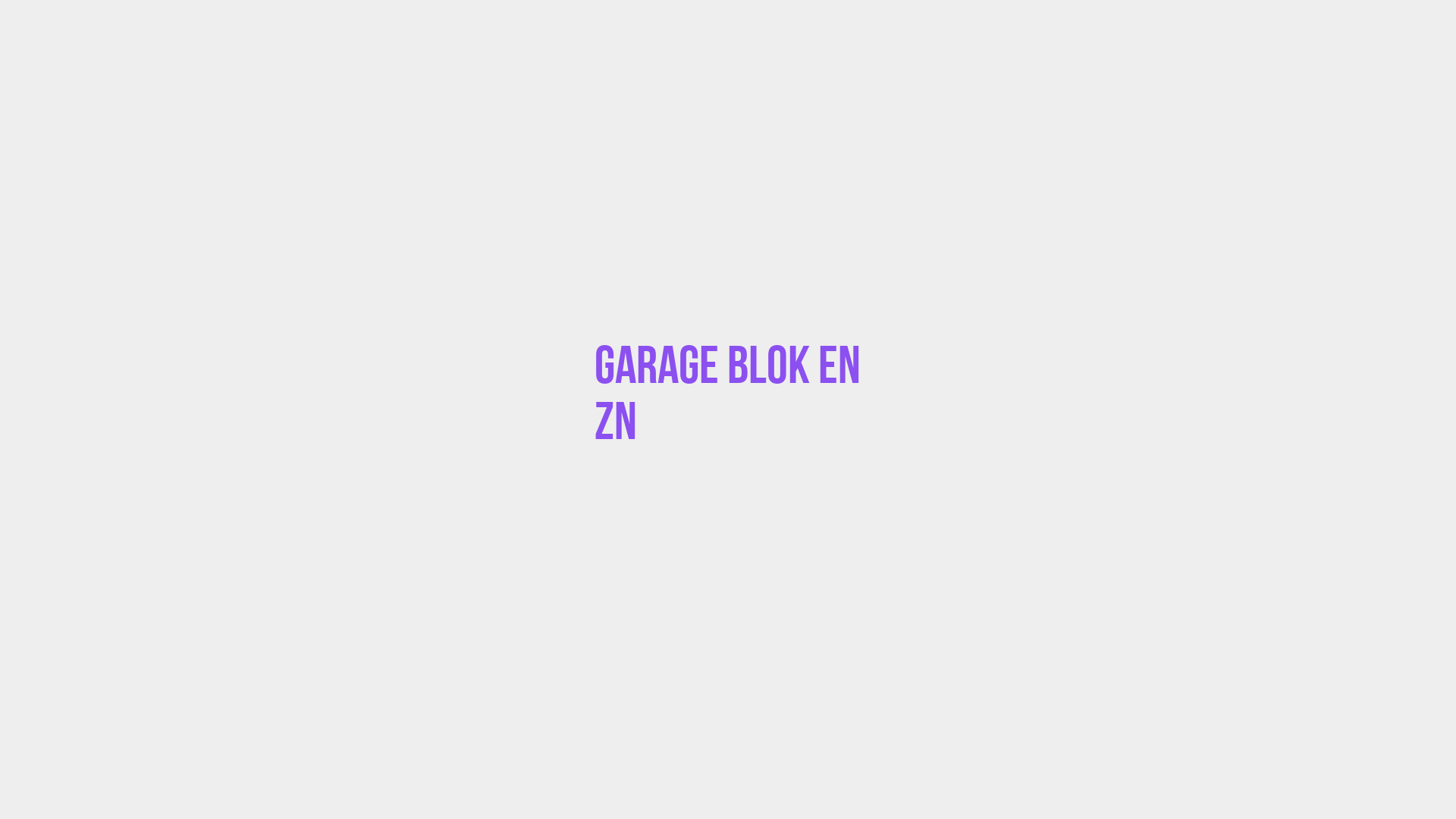 Placeholder image voor Garage Blok En Zn