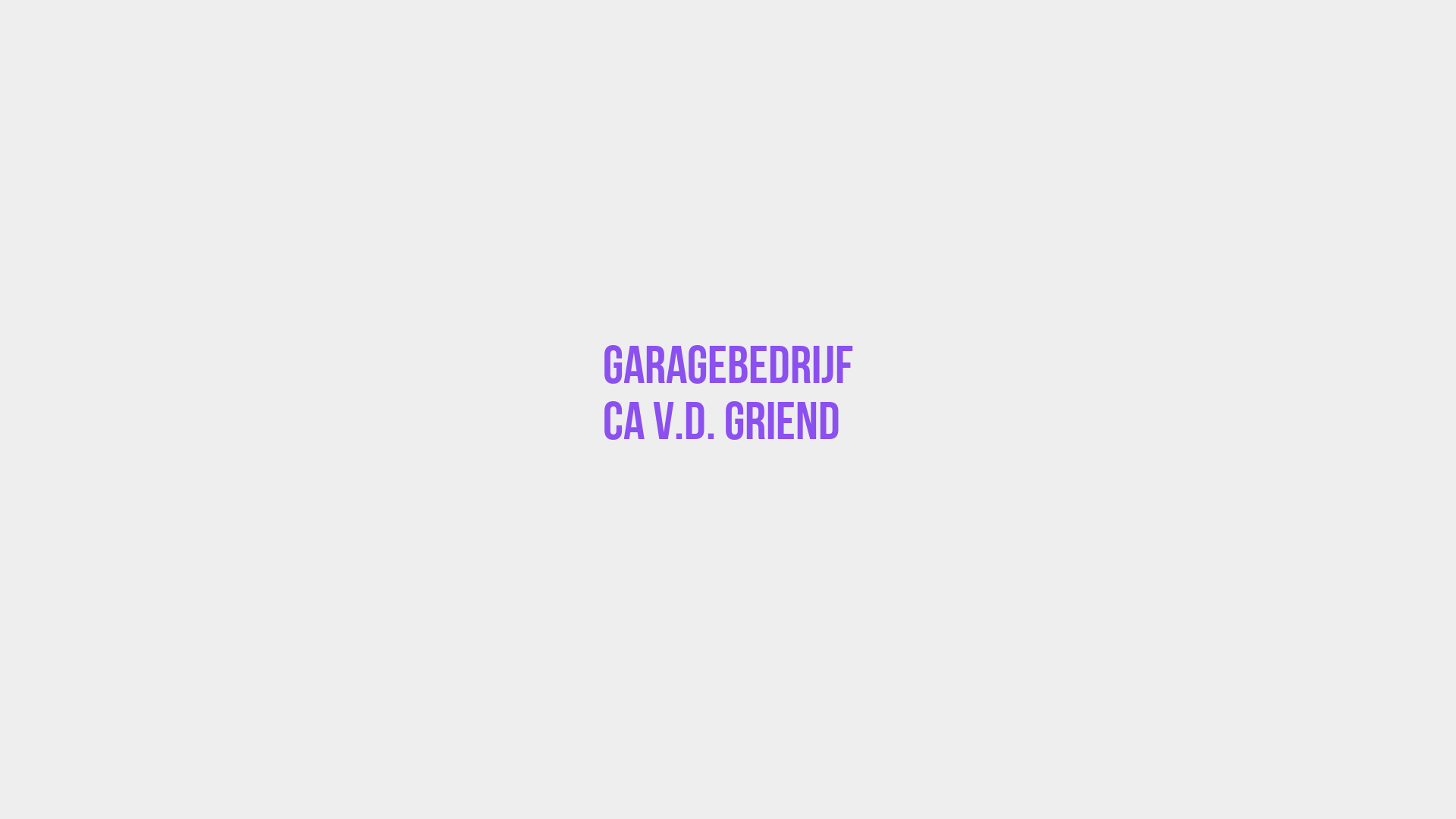 Placeholder image voor Garagebedrijf Ca V.d. Griend