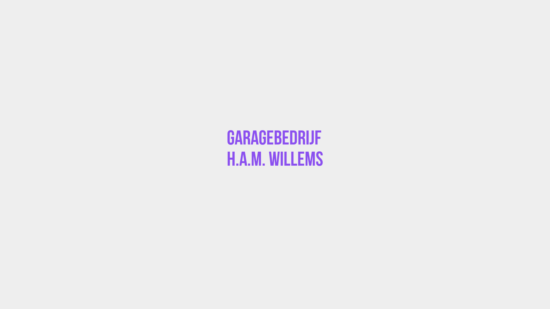 Placeholder image voor Garagebedrijf H.A.M. Willems