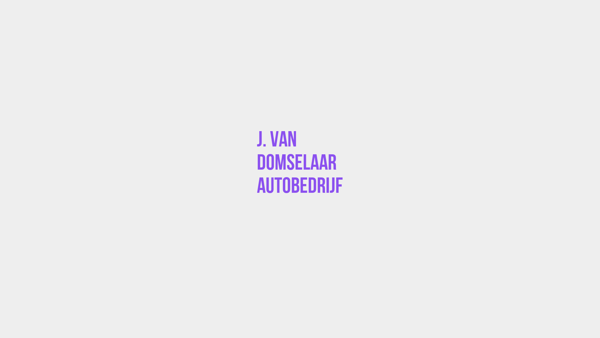 Placeholder image voor J. van Domselaar Autobedrijf