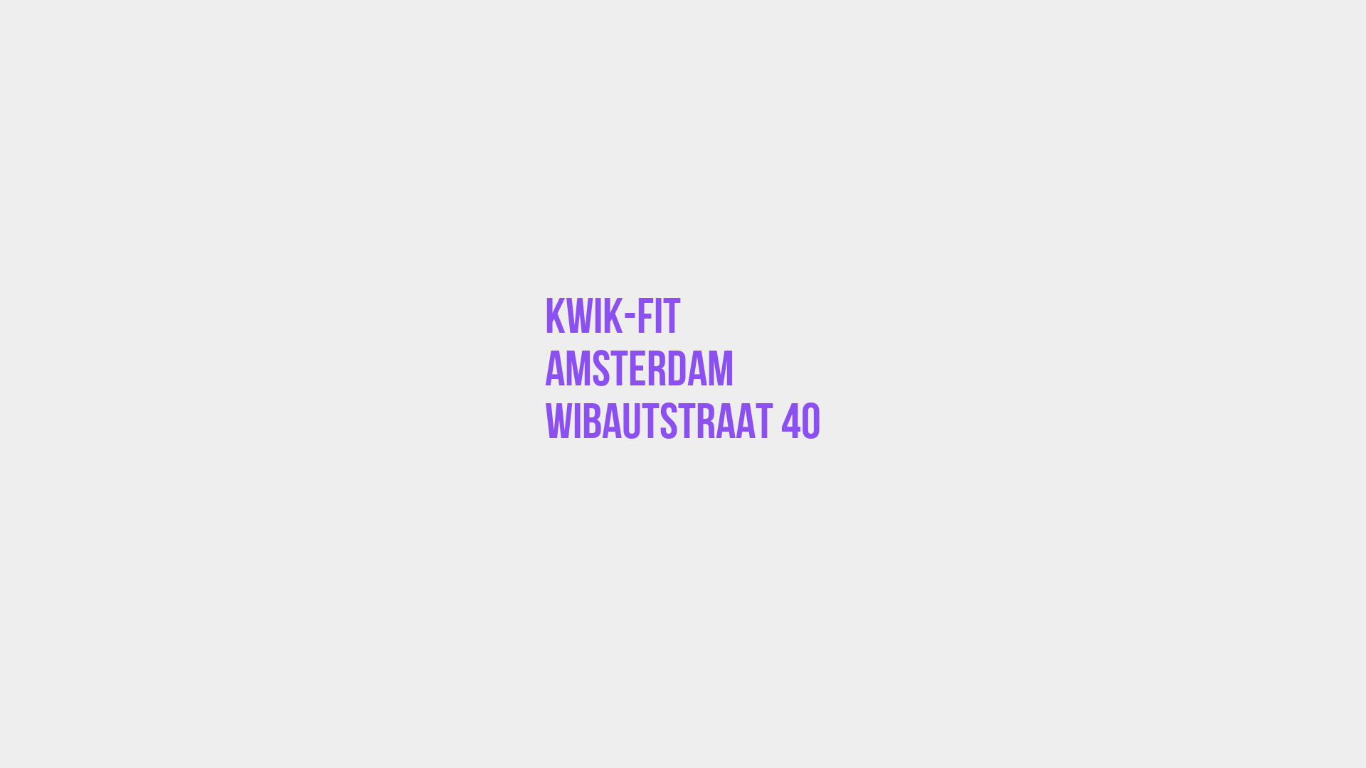 Placeholder image voor Kwik-Fit Amsterdam Wibautstraat 40