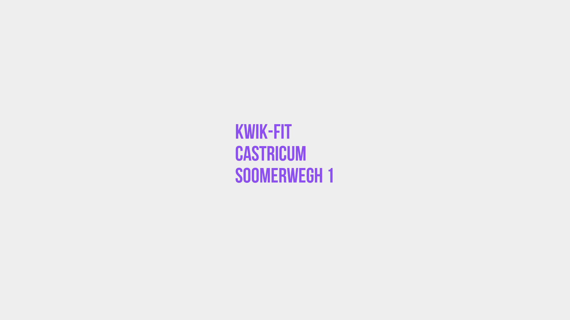 Placeholder image voor Kwik-Fit Castricum Soomerwegh 1