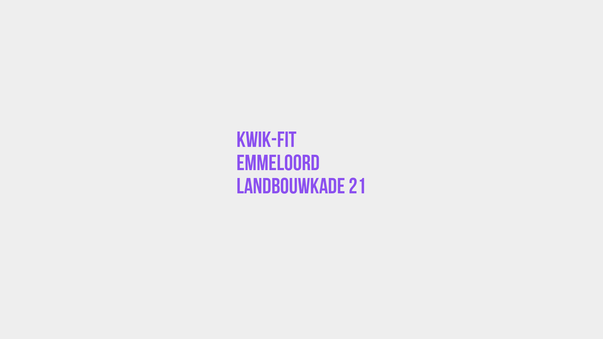 Placeholder image voor Kwik-Fit Emmeloord Landbouwkade 21