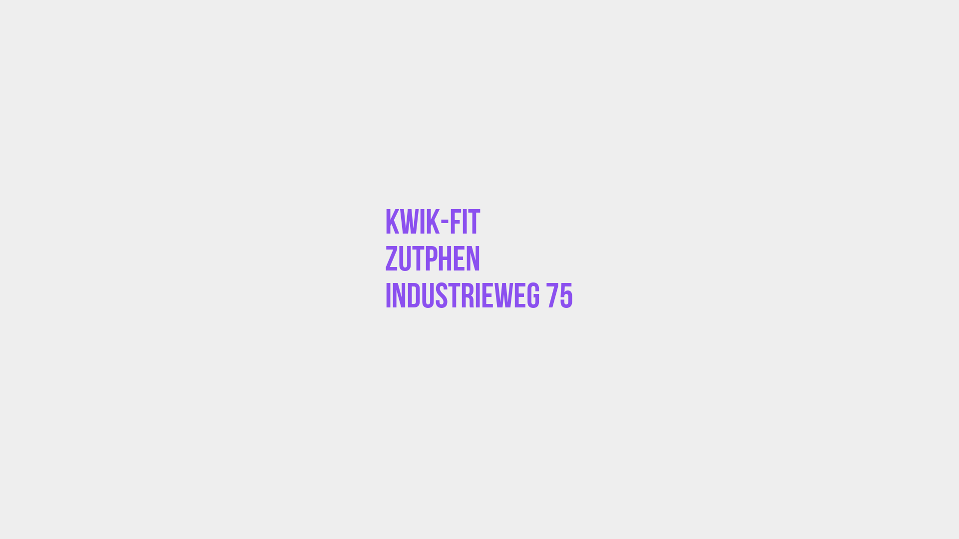 Placeholder image voor Kwik-Fit Zutphen Industrieweg 75