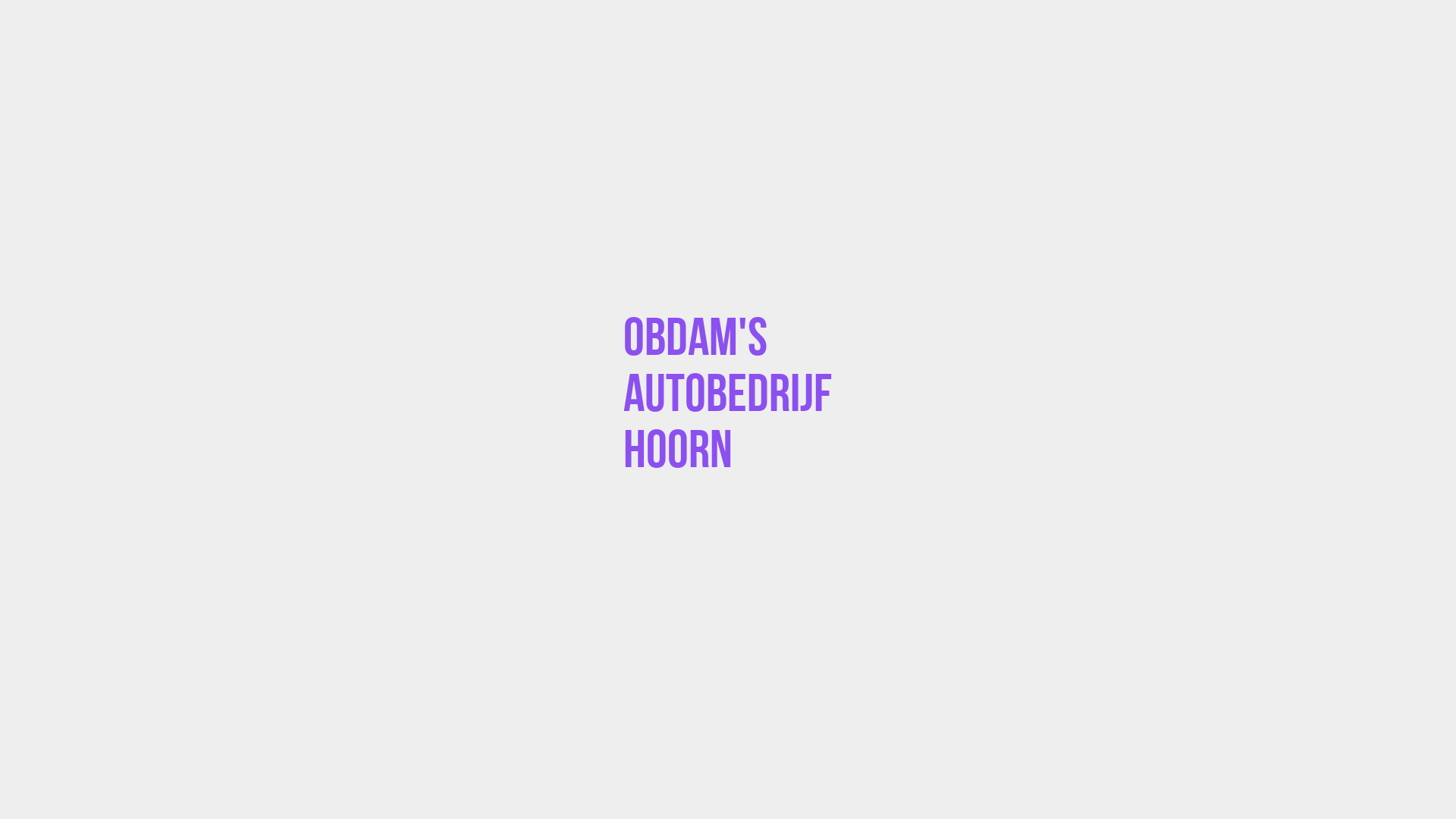 Placeholder image voor Obdam's Autobedrijf Hoorn