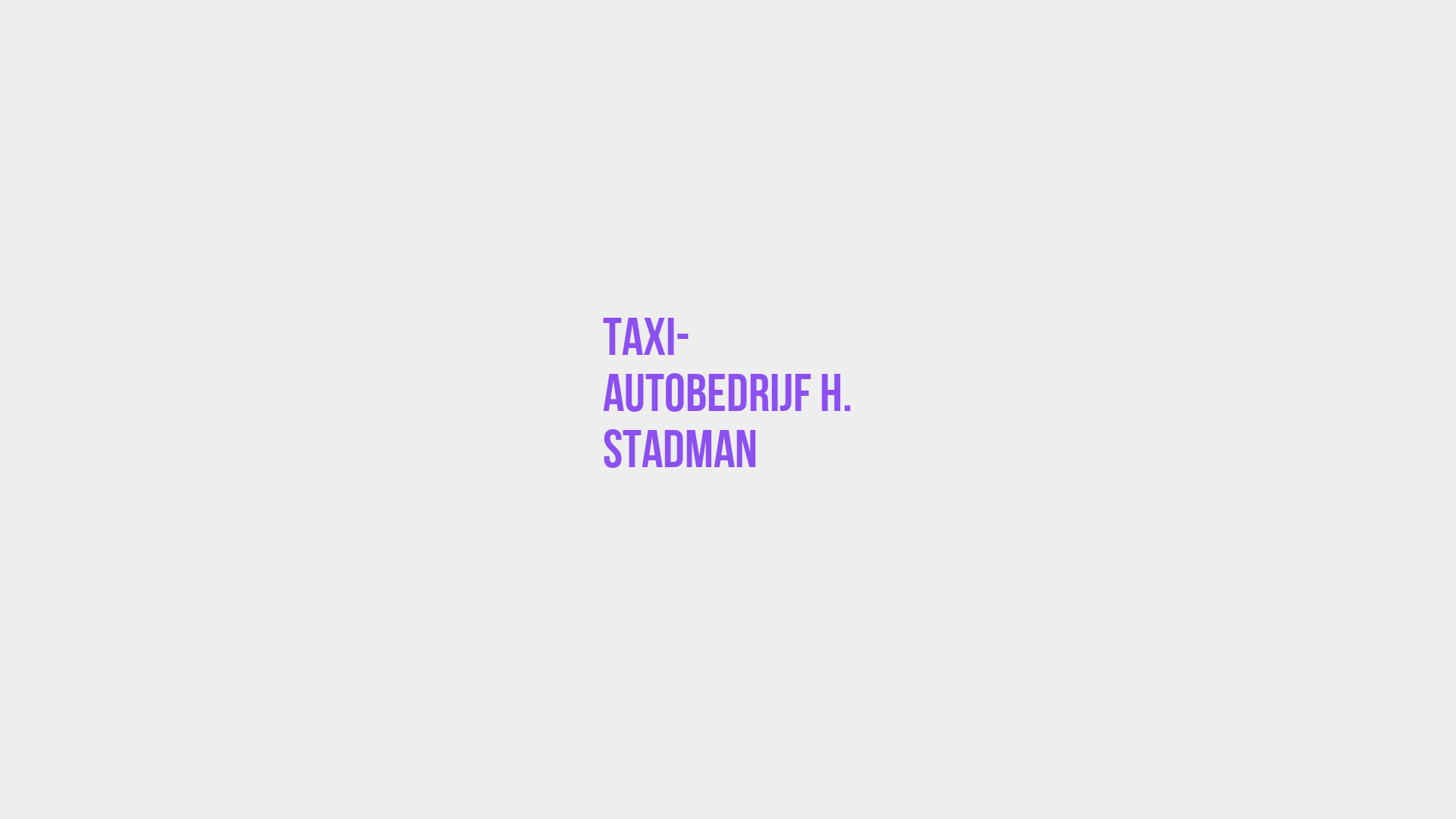 Placeholder image voor Taxi- Autobedrijf H. Stadman