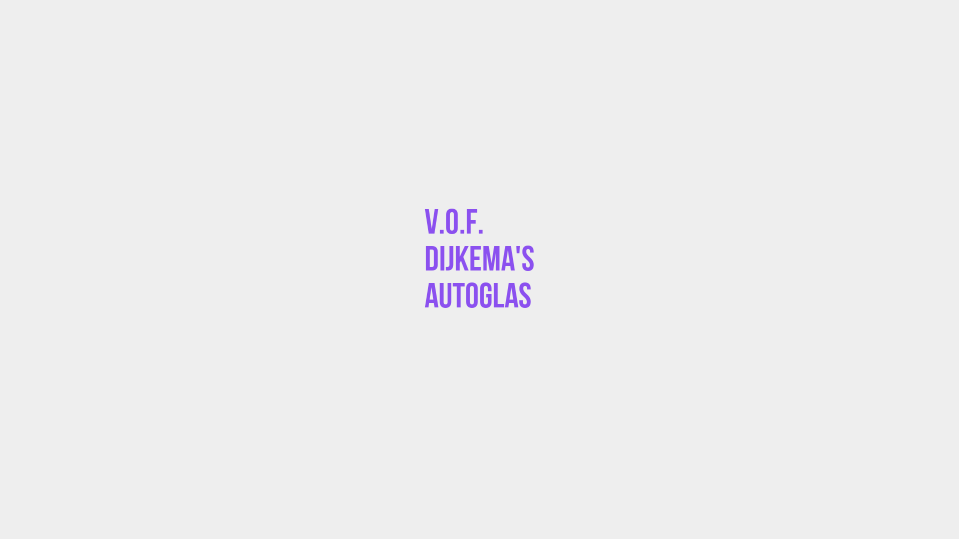 Placeholder image voor V.O.F. Dijkema's Autoglas
