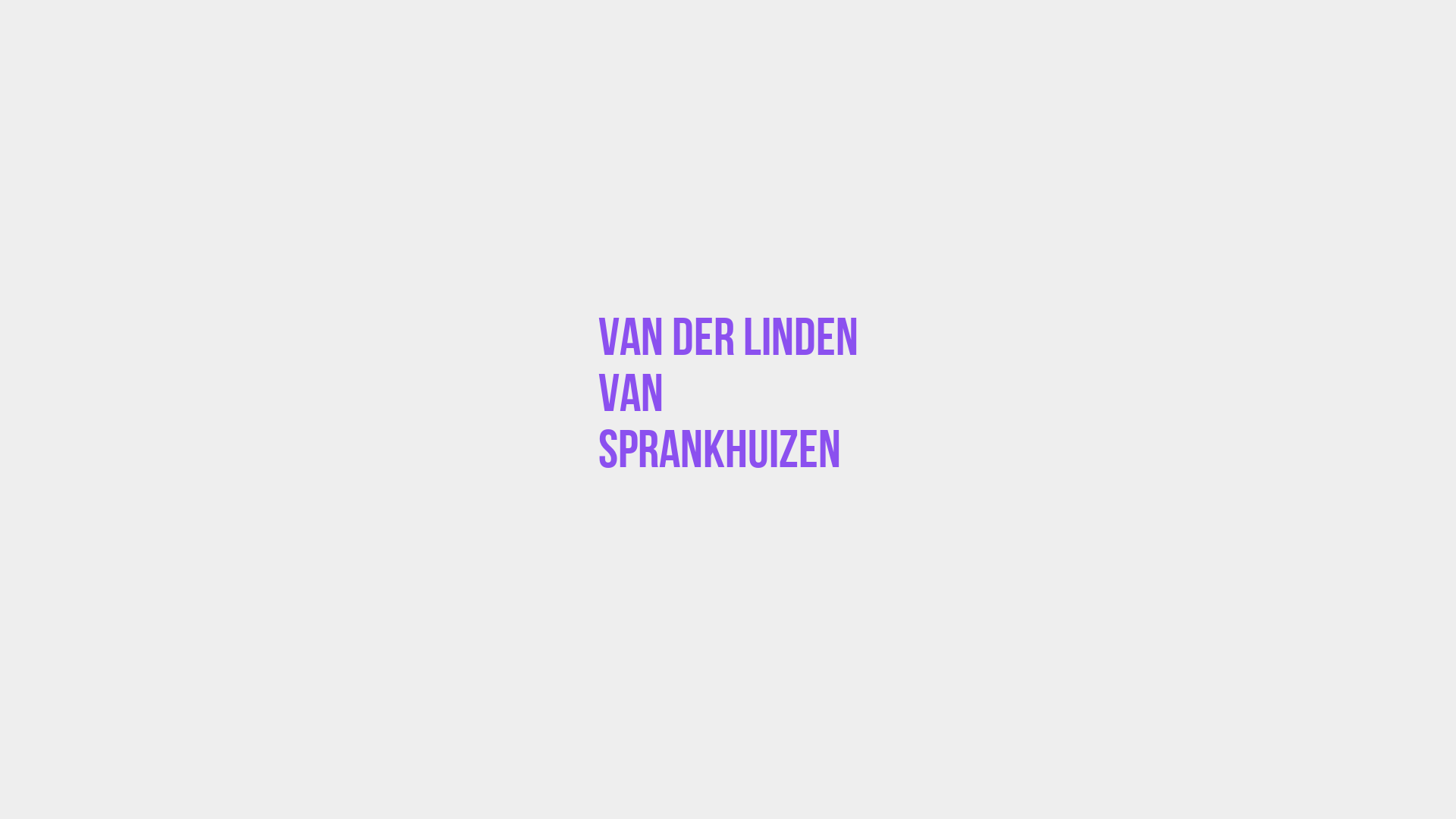 Placeholder image voor Van Der Linden Van Sprankhuizen