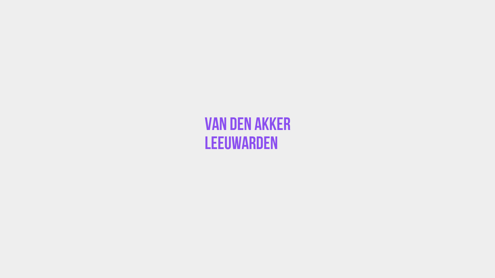 Placeholder image voor Van den Akker Leeuwarden